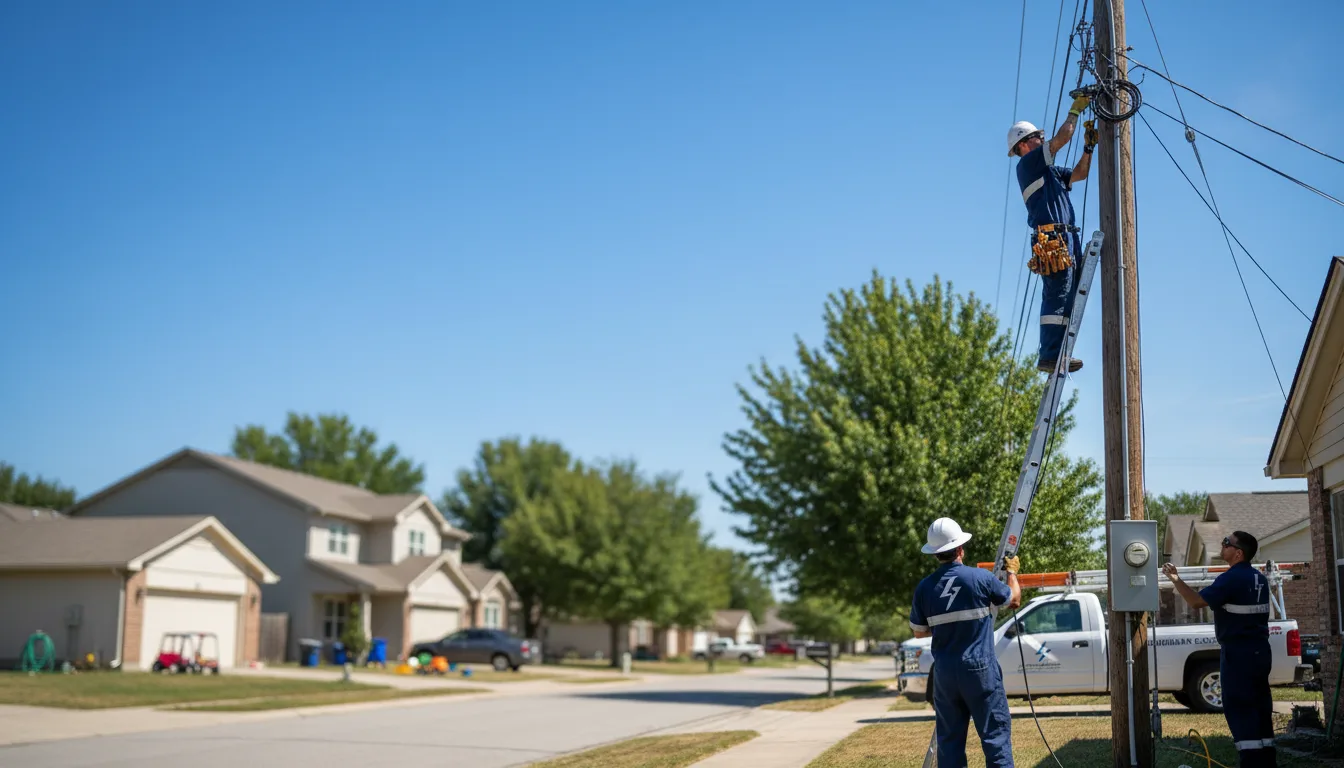 Residential electrician providing installation services in Hollister, MO